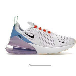 Nike Air Max 270 Women’s Running Shoes White Multi Color US 7.5